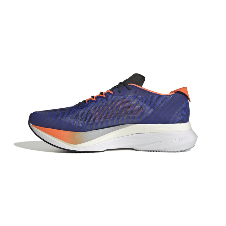 Adidas Mens Adizero Boston 12 - Lucid Blue/Footwear White/Impact Orange - Neutral - SS25