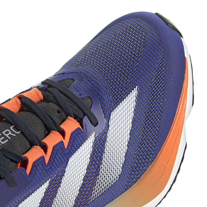 Adidas Mens Adizero Boston 12 - Lucid Blue/Footwear White/Impact Orange - Neutral - SS25