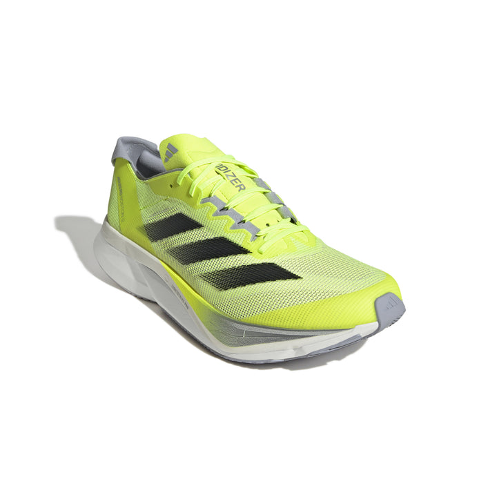 Adidas Mens Adizero Boston 12 - Lucid Lemon/Core Black/Silver Metallic - Neutral - SS25