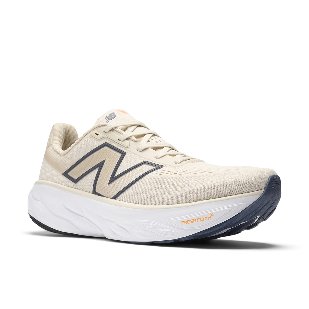 New Balance Mens 1080V14 - Sea Salt/Vintage Indigo/Hot Mango - Neutral - SS25