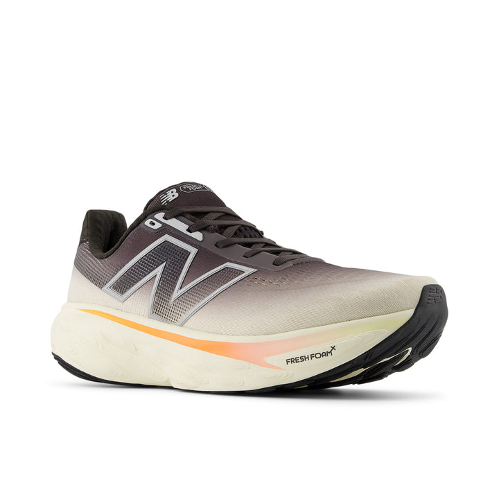 New Balance Mens 1080V14 Wide - 2E Width - Black Cement/Angora/Hot Mango - Neutral - SS25