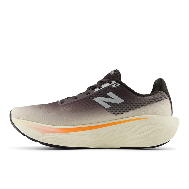 New Balance Mens 1080V14 Wide - 2E Width - Black Cement/Angora/Hot Mango - Neutral - SS25