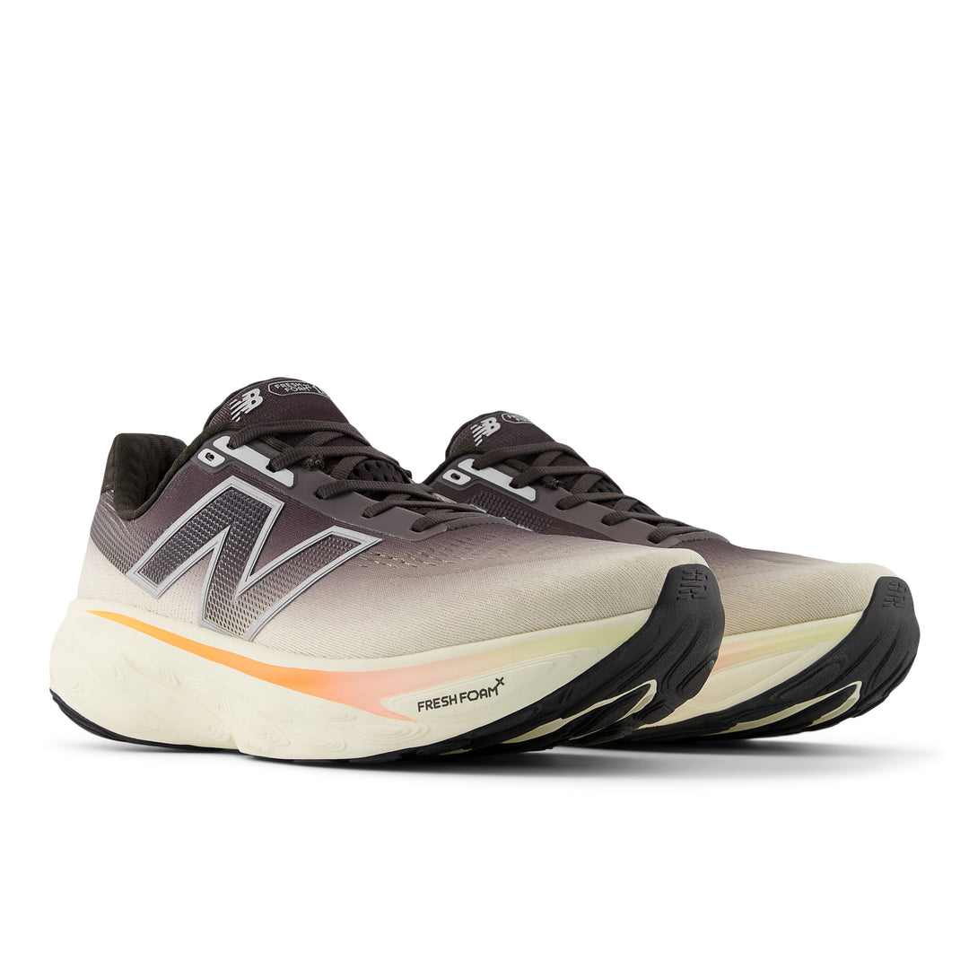 New Balance Mens 1080V14 - Black Cement/Angora/Hot Mango - Neutral - SS25