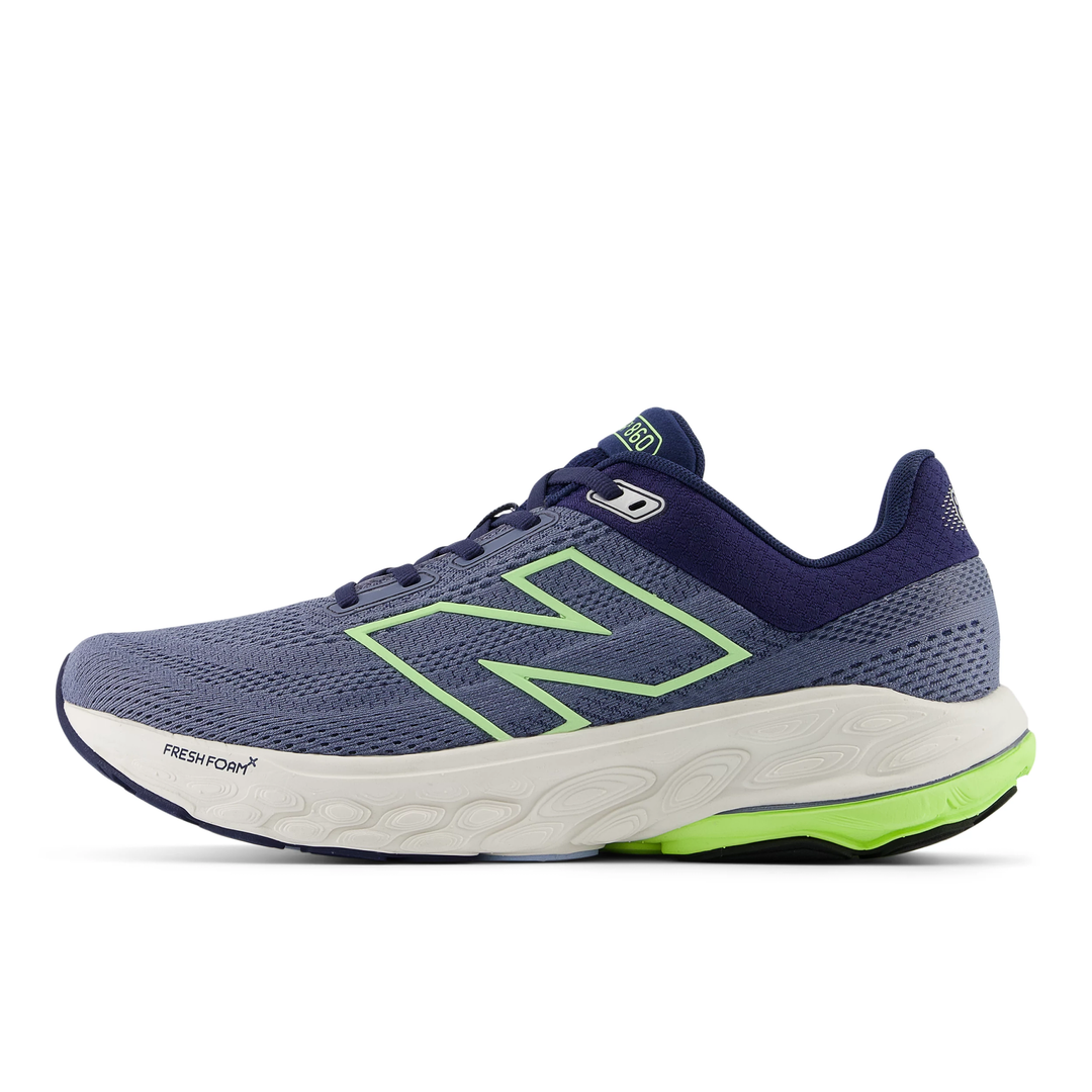 New Balance Mens 860v14 - Arctic Grey/Bleached Lime Glo/NB Navy - Stability