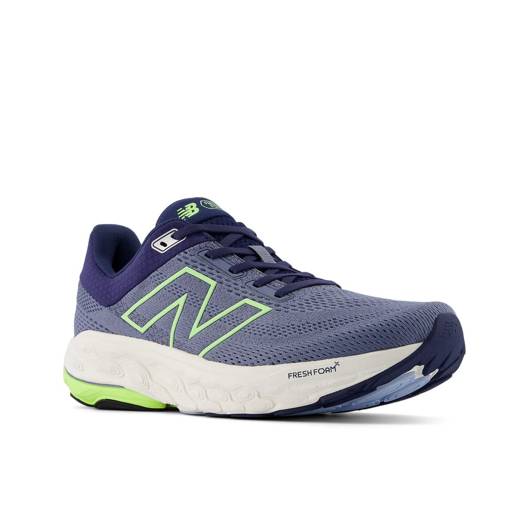 New Balance Mens 860v14 - Arctic Grey/Bleached Lime Glo/NB Navy - Stability