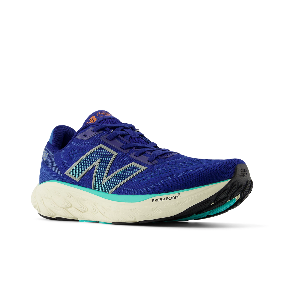 New Balance Mens 880V14 Wide - 2E Width - Inkwell/Cyber Jade/Dark Silver Metallic - Neutral