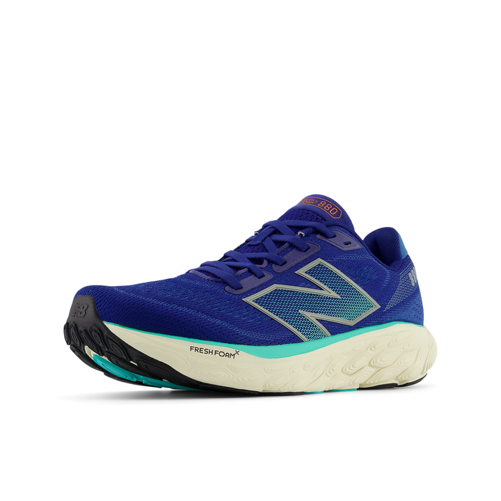 New Balance Mens 880V14 Wide - 2E Width - Inkwell/Cyber Jade/Dark Silver Metallic - Neutral