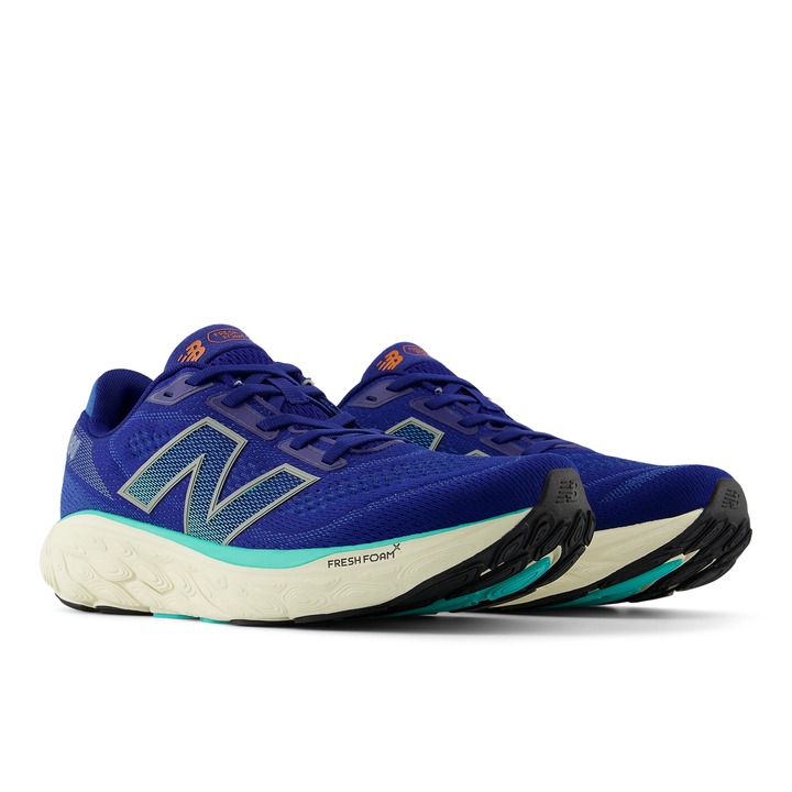 New Balance Mens 880V14 Wide - 2E Width - Inkwell/Cyber Jade/Dark Silver Metallic - Neutral