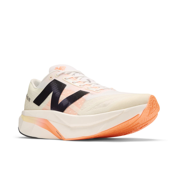 New Balance Mens FuelCell SuperComp Elite V4 - White/Angora/Hot Mango - SS25