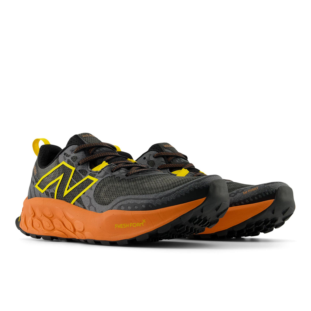 New Balance Mens Fresh Foam Hierro V8 - Black/Infield Clay/Ginger Lemon - Trail