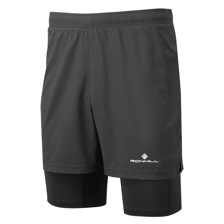 RonHill Mens Core Twin Short - All Black