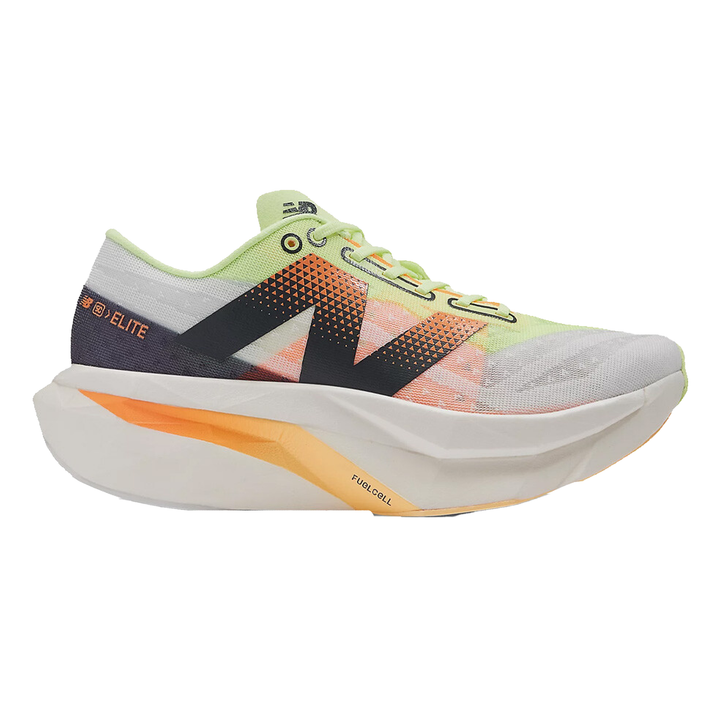 New Balance Womens FuelCell SuperComp Elite V4 - White/Bleached Lime Glo/Hot Mango - Neutral