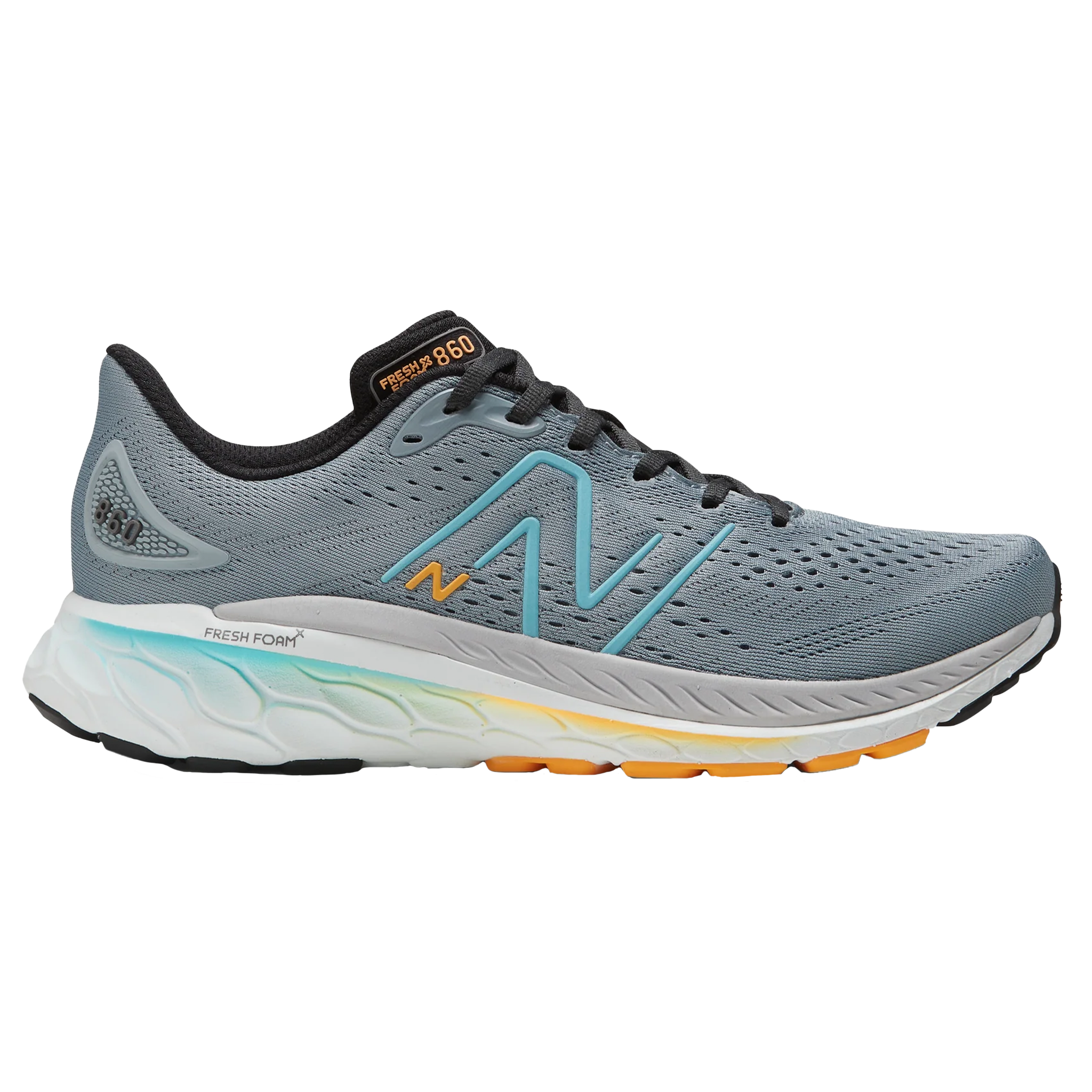 New Balance Mens 860v13 - Steel/Summer Aqua/Hot Marigold - Stability