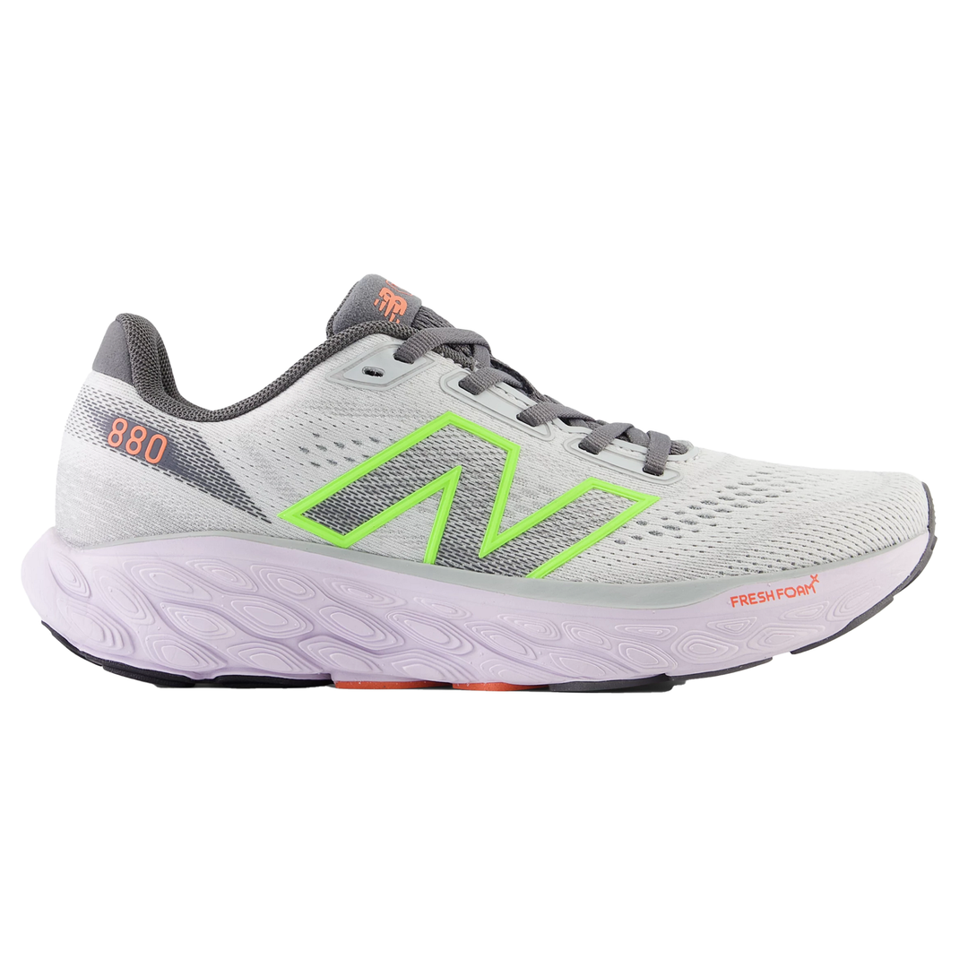 New Balance Womens 880V14 - Grey Matter/Taro/Bleached Lime Glo/Gulf Red - Neutral