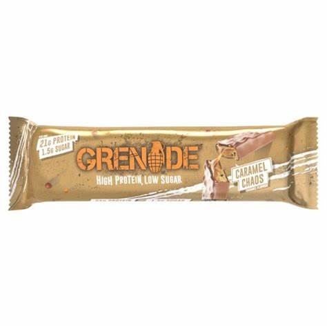 Grenade High Protein, Low Sugar Bar - Caramel Chaos (60g)