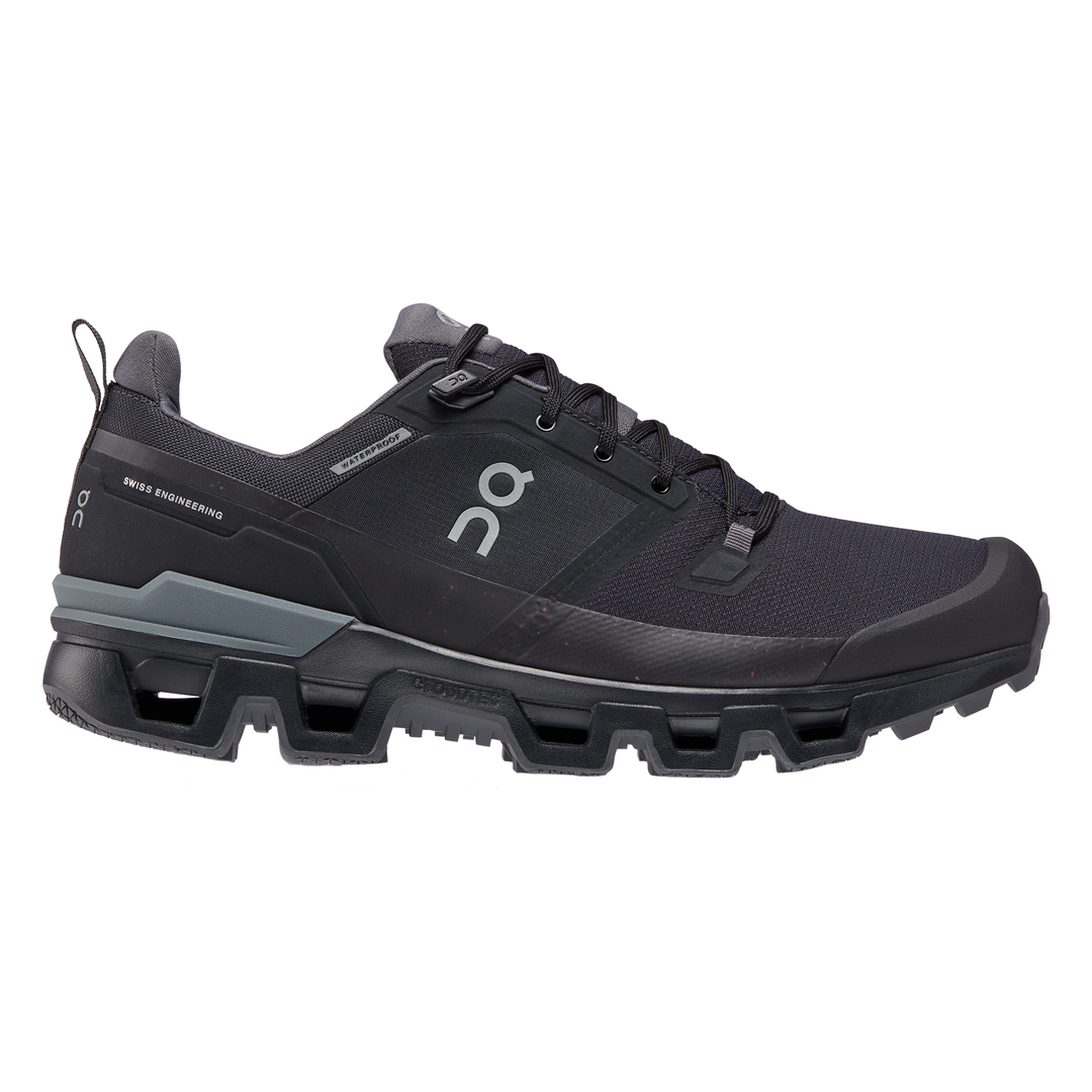 ON Womens Cloudwander Waterproof - Black/Eclipse - Trail