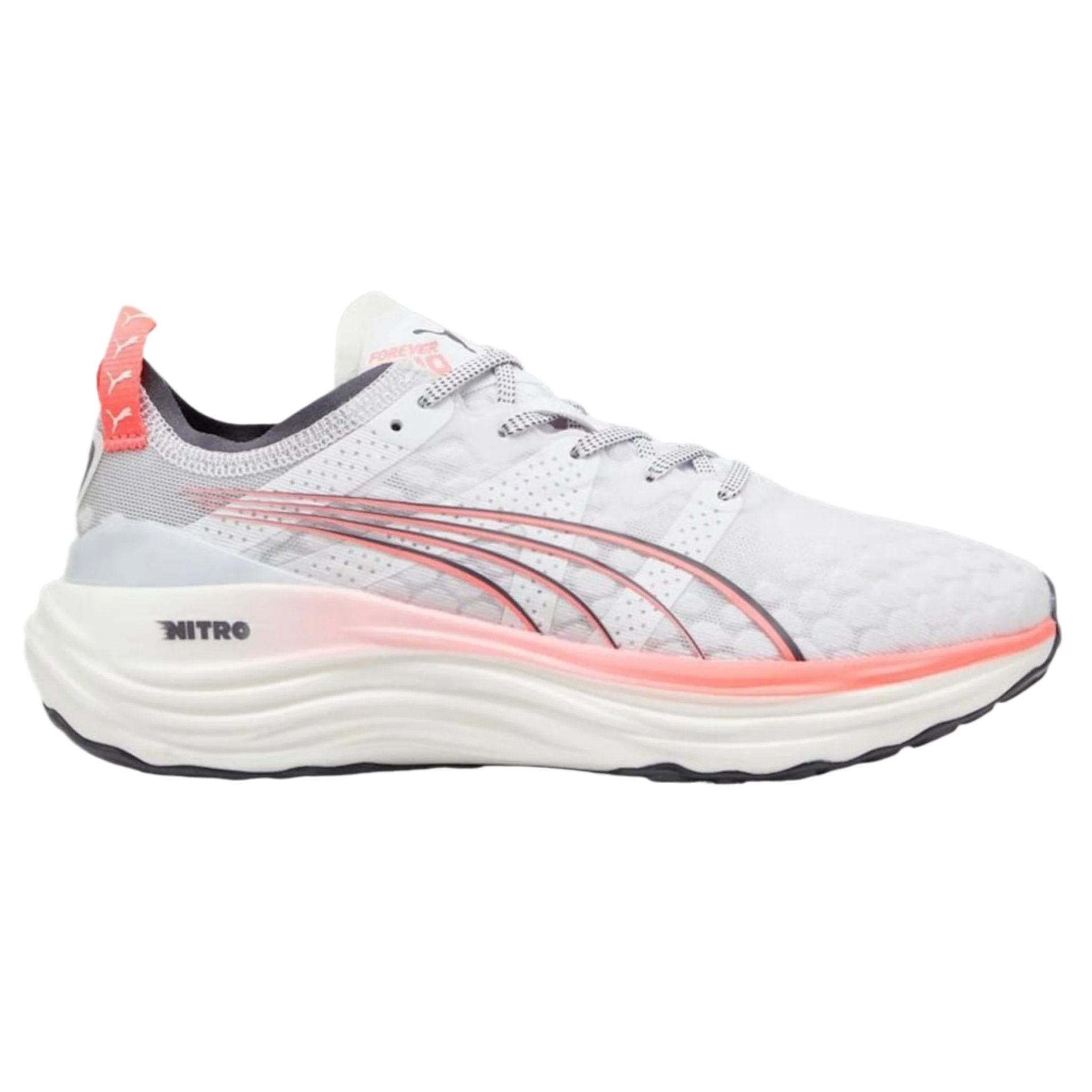 Puma Womens ForeverRun Nitro - White/Pink/Grey - Stability