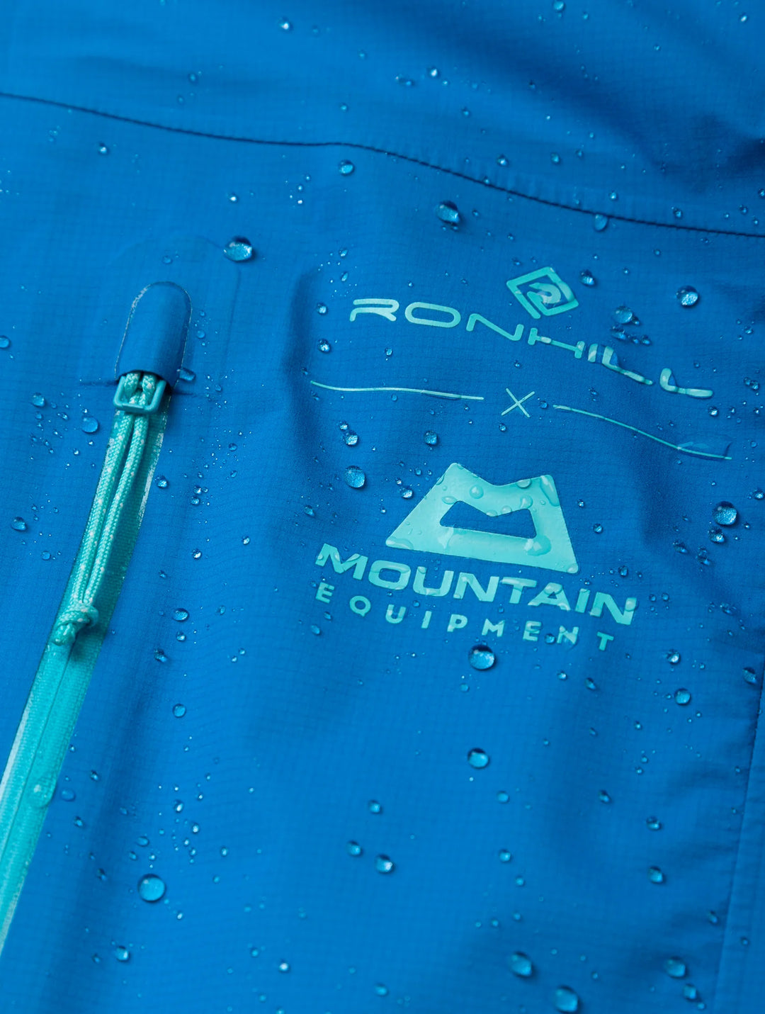 RonHill Womens Tech Gore-Tex Waterproof Mercurial Jacket - Elec Blue/ Aquamint