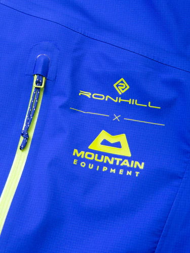 RonHill Mens Tech Gore-Tex Waterproof Mercurial Jacket - Azurite/Citrus