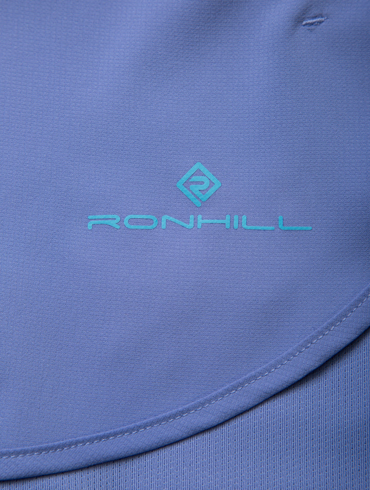 RonHill Womens Tech 4.5" Twin Short - Dark Periwinkle/ Aquamint