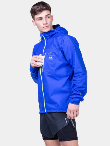 RonHill Mens Tech Gore-Tex Waterproof Mercurial Jacket - Azurite/Citrus