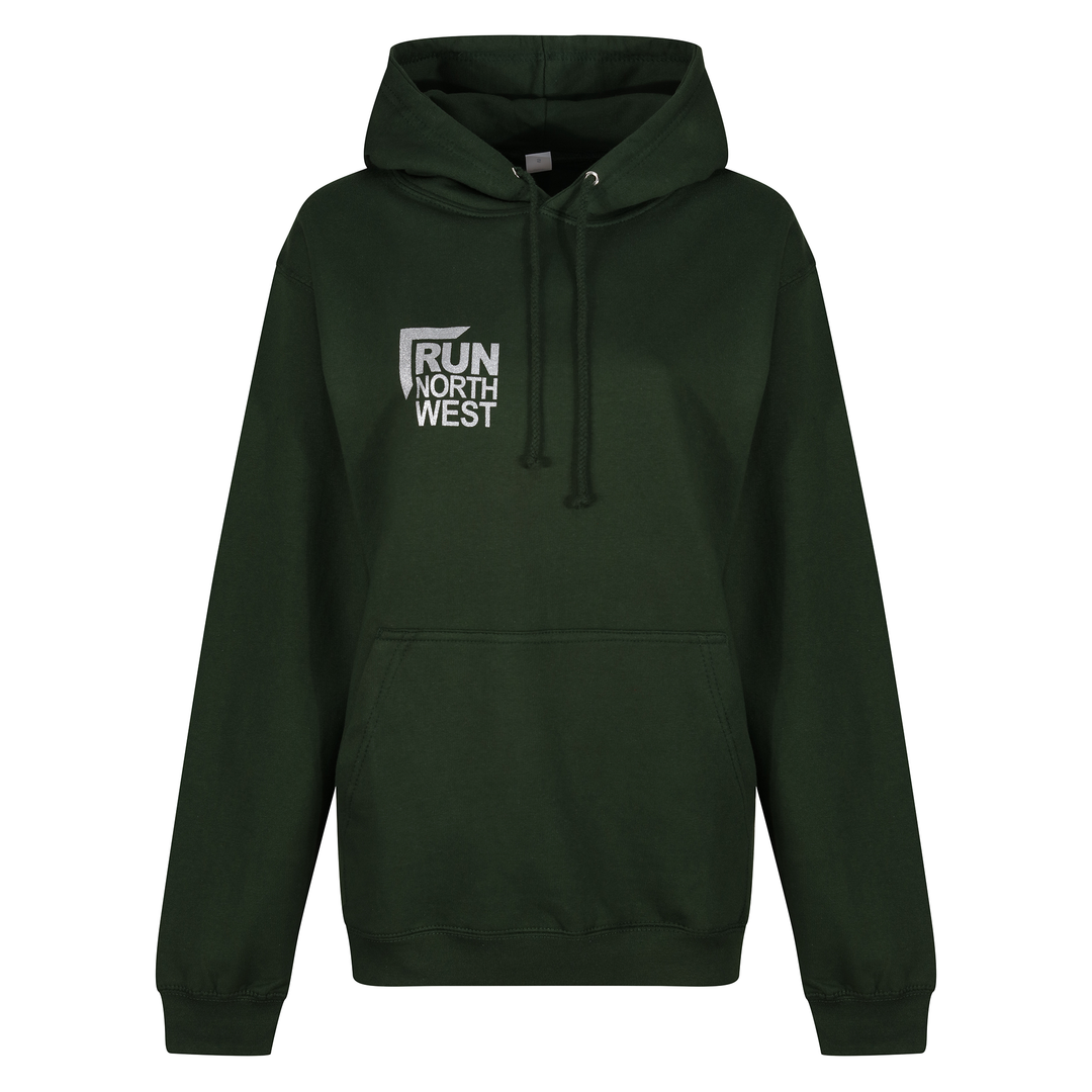 Run North West Hoodie - Forest Green