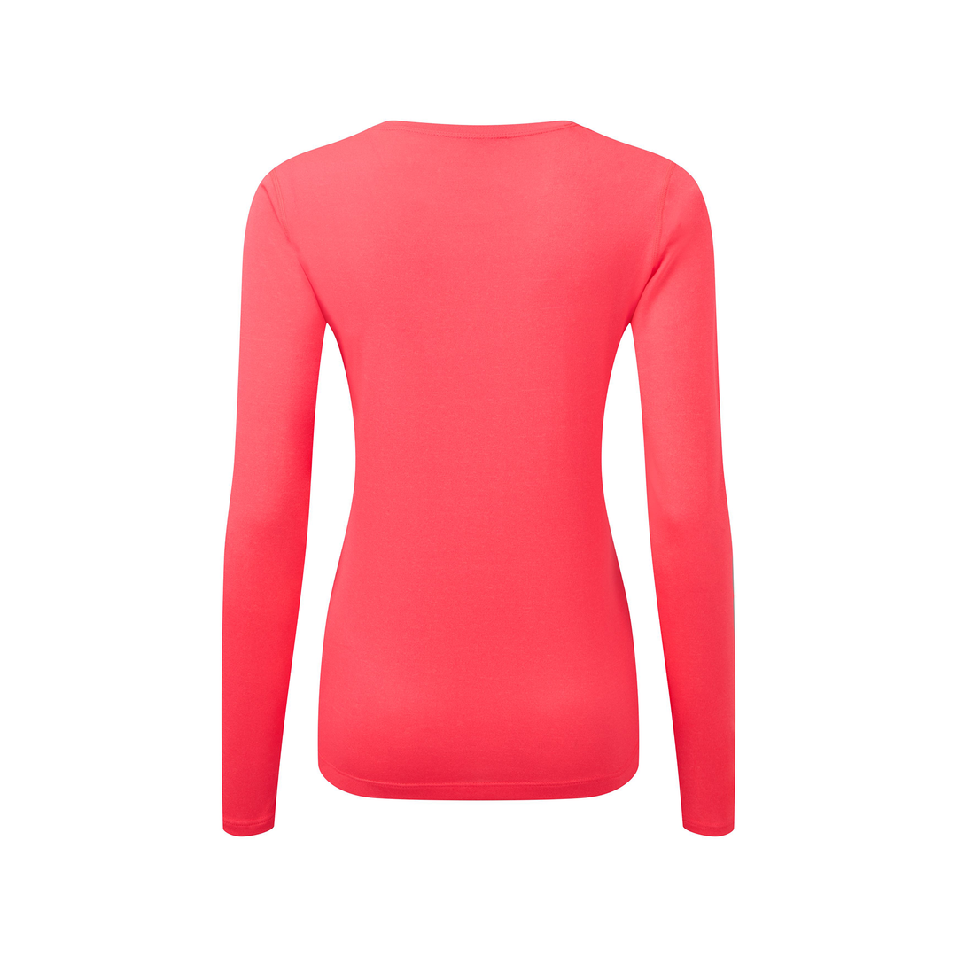 RonHill Womens Core L/S Tee - Hot Pink/Black