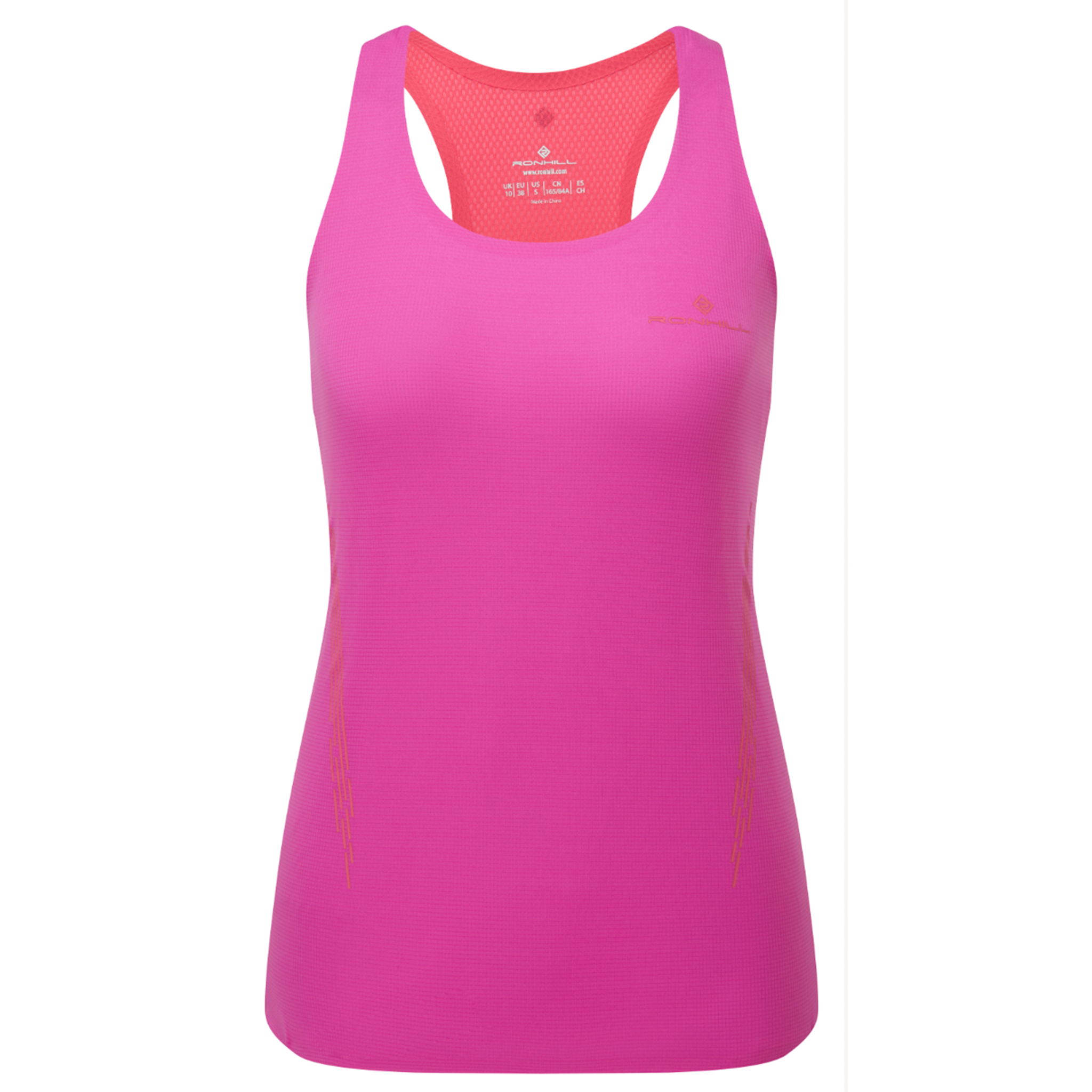 RonHill Womens Tech Race Vest - Razzmatazz/ Sunset