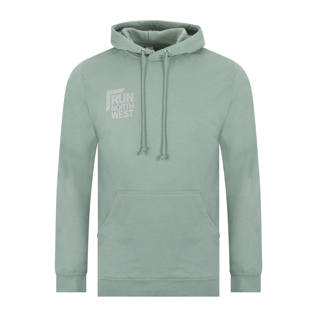 Run North West Hoodie - Dusty Green