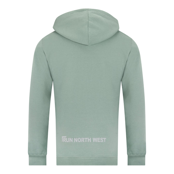 Run North West Hoodie - Dusty Green