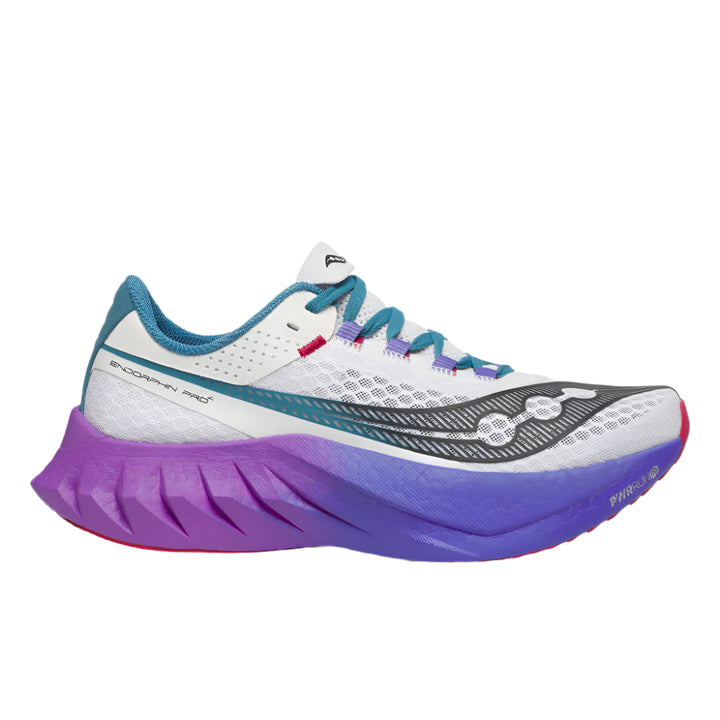 Saucony Womens Endorphin Pro 4 - White/Shadow - Neutral - SS25