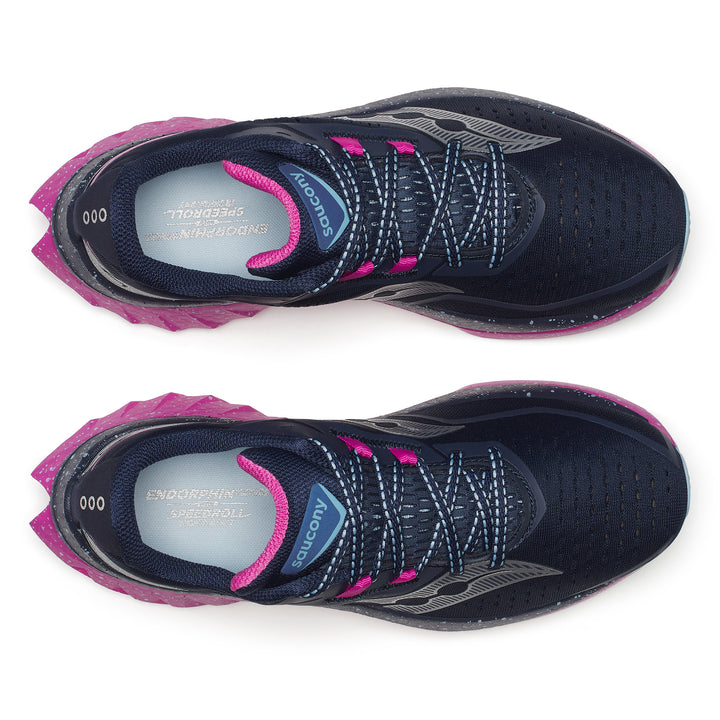 Saucony Womens Endorphin Speed 4 - Navy/Fuchsia - Neutral - SS25