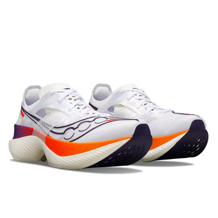 Saucony Womens Endorphin Elite - White/Vizired - Neutral