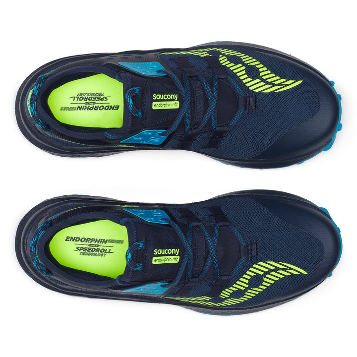 Saucony Mens Endorphin Rift - Navy/Viziblue - Trail