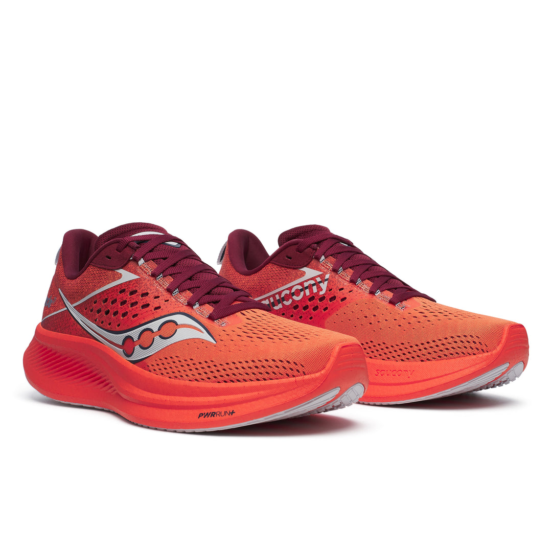 Saucony Mens Ride 17 - Pepper/Currant - Neutral