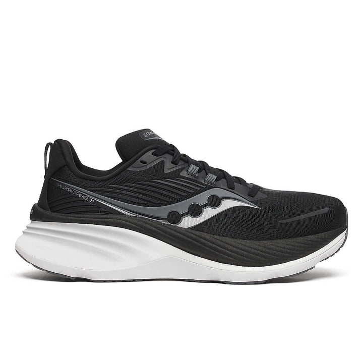 Saucony Mens Hurricane 24 - Black/Carbon - Stability