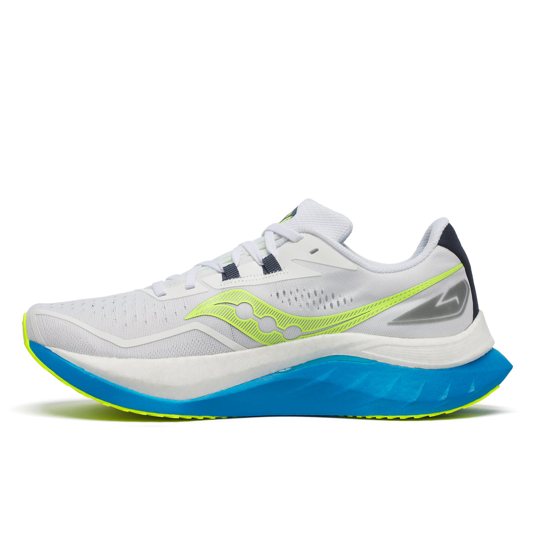 Saucony Mens Endorphin Speed 4 - White/ViziBlue - Neutral