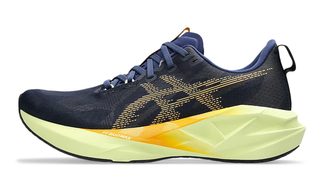 Asics Mens Novablast 5 - Indigo Blue/Amber - Neutral - SS25