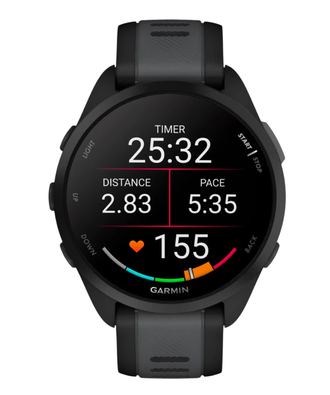 Garmin Forerunner 165 - 43mm - Black/Slate/Grey