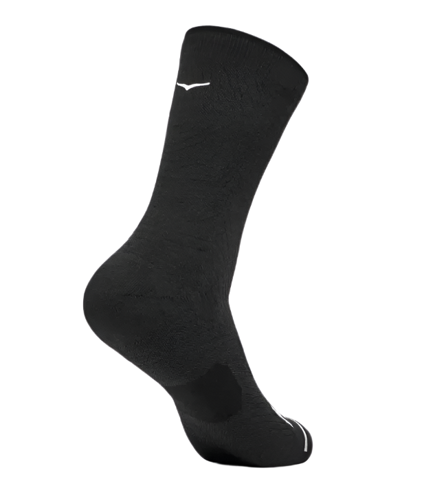 Hoka Unisex Crew Run Sock 3-Pack - Black/Black/Black