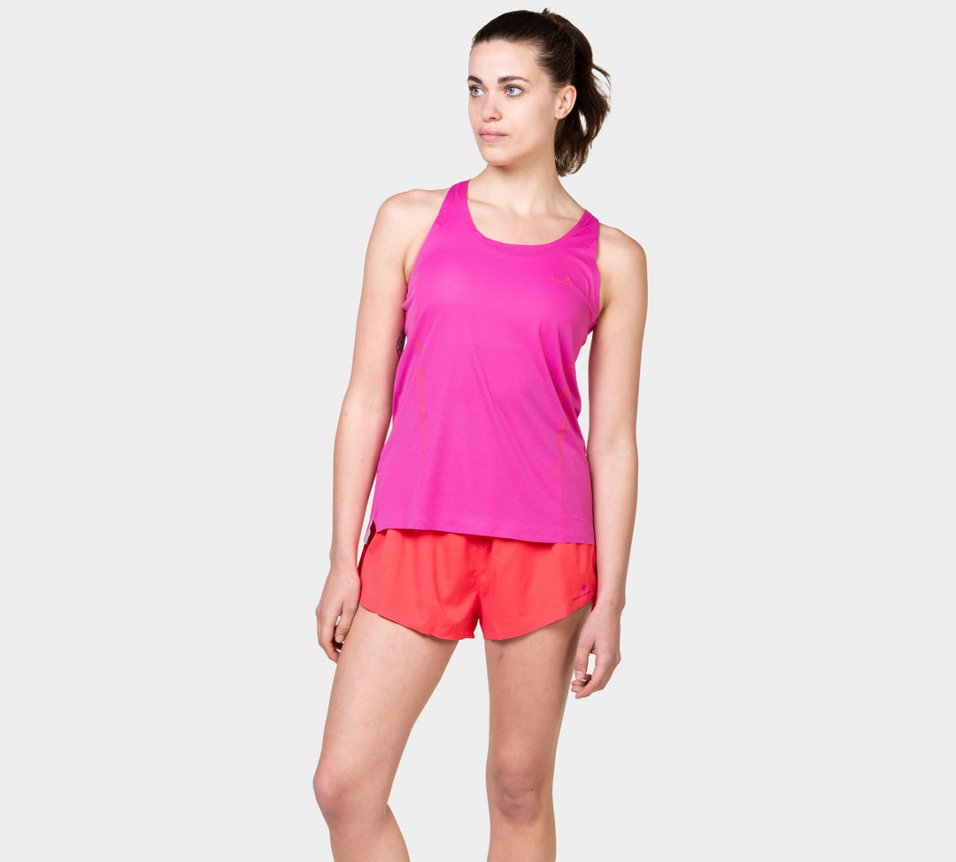 RonHill Womens Tech Race Vest - Razzmatazz/ Sunset