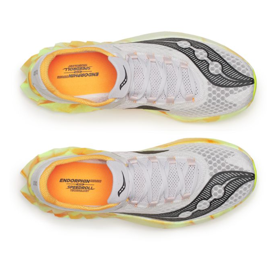 Saucony Mens Endorphin Pro 4 - Fog/Peel - Neutral - SS25