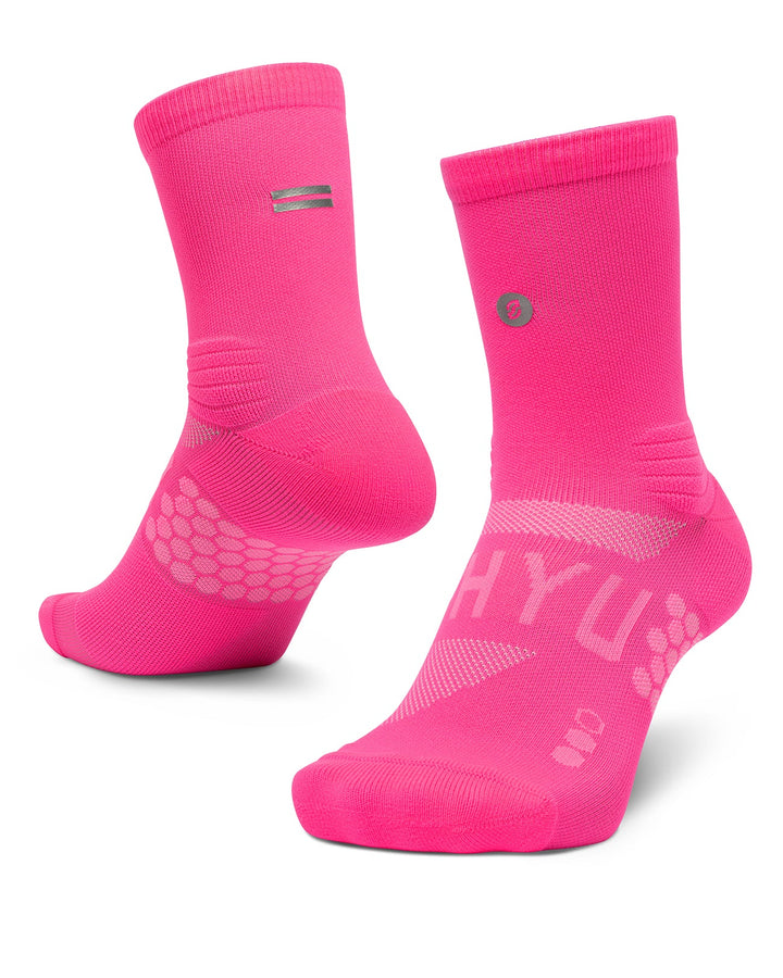 SHYU Racing Half Crew Socks - Pink/Pink/Pink