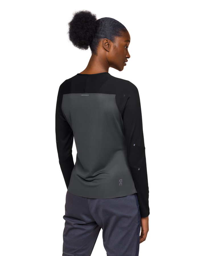 ON Women's Performance Long T - Black/ Eclipse