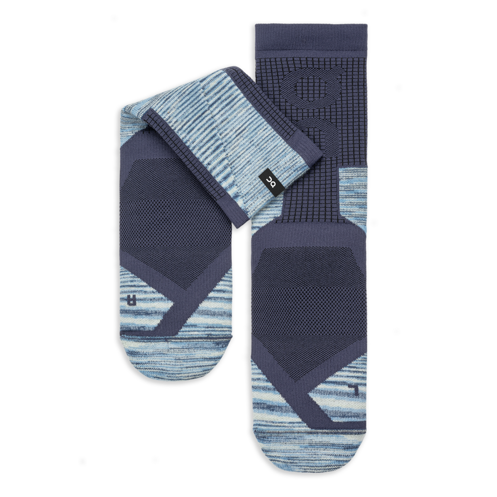 On Explorer Merino Sock Women - Midnight/Cobalt