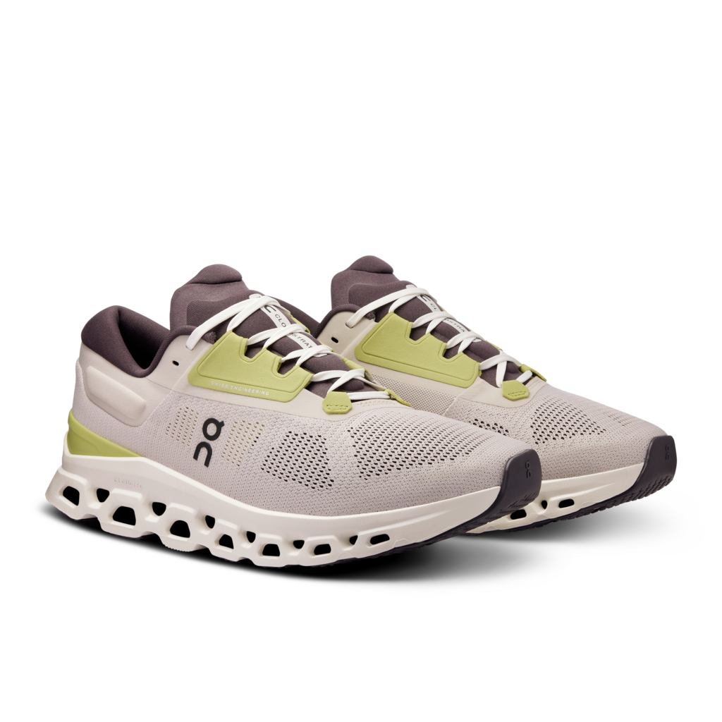 ON Mens Cloudstratus 3 - Pearl/Ivory