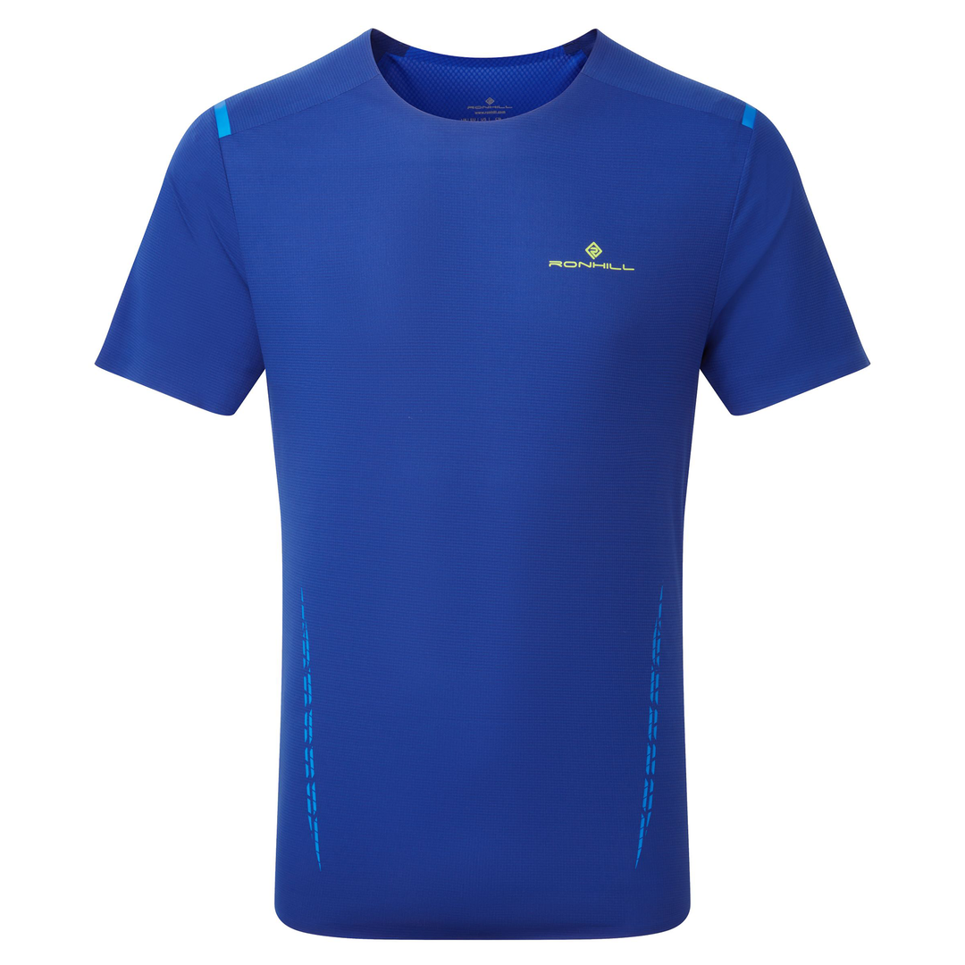 RonHill Mens Tech Race S/S Tee - Ocean/Azurite