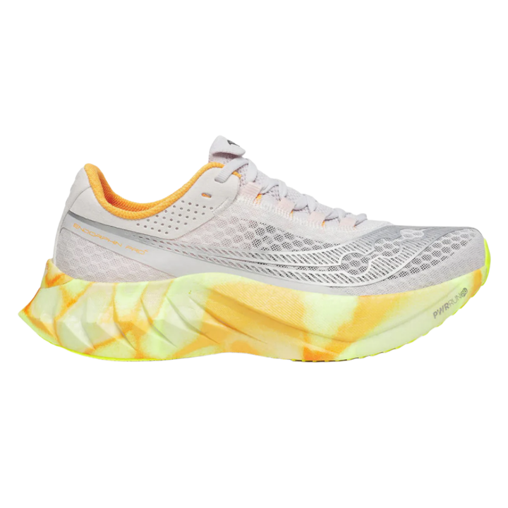 Saucony Womens Endorphin Pro 4 - Fog/Peel - Neutral - SS25