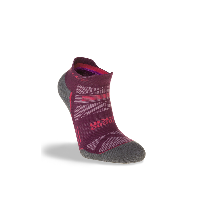 Hilly Womens Supreme Socklet - Elderberry/Grey Marl