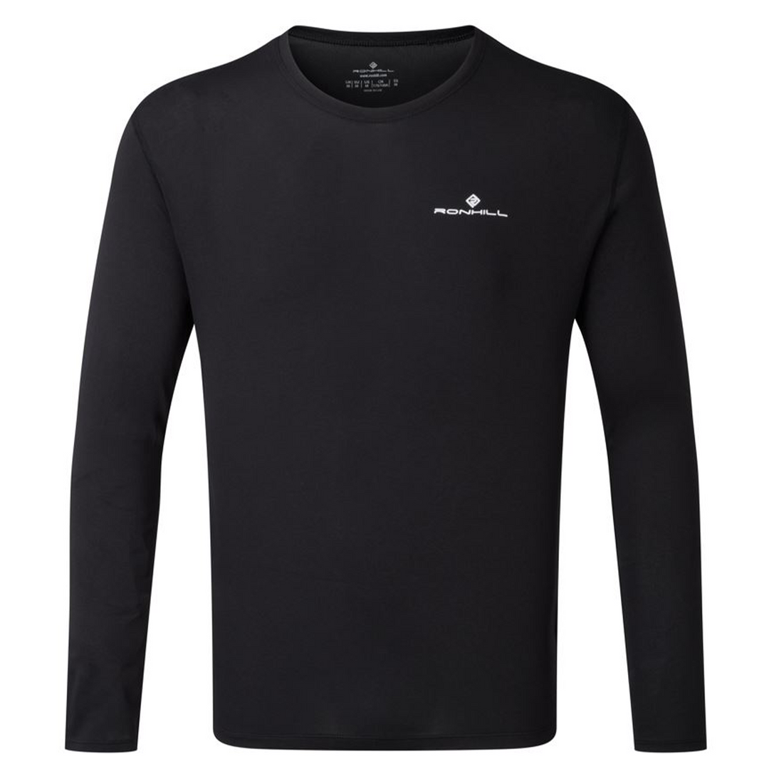 RonHill Mens Core L/S Tee - Black/Bright White